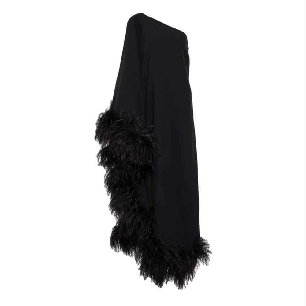 Taller Marmo Ubud Feather Trim Gown